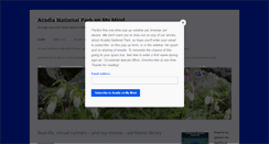 Desktop Screenshot of acadiaonmymind.com